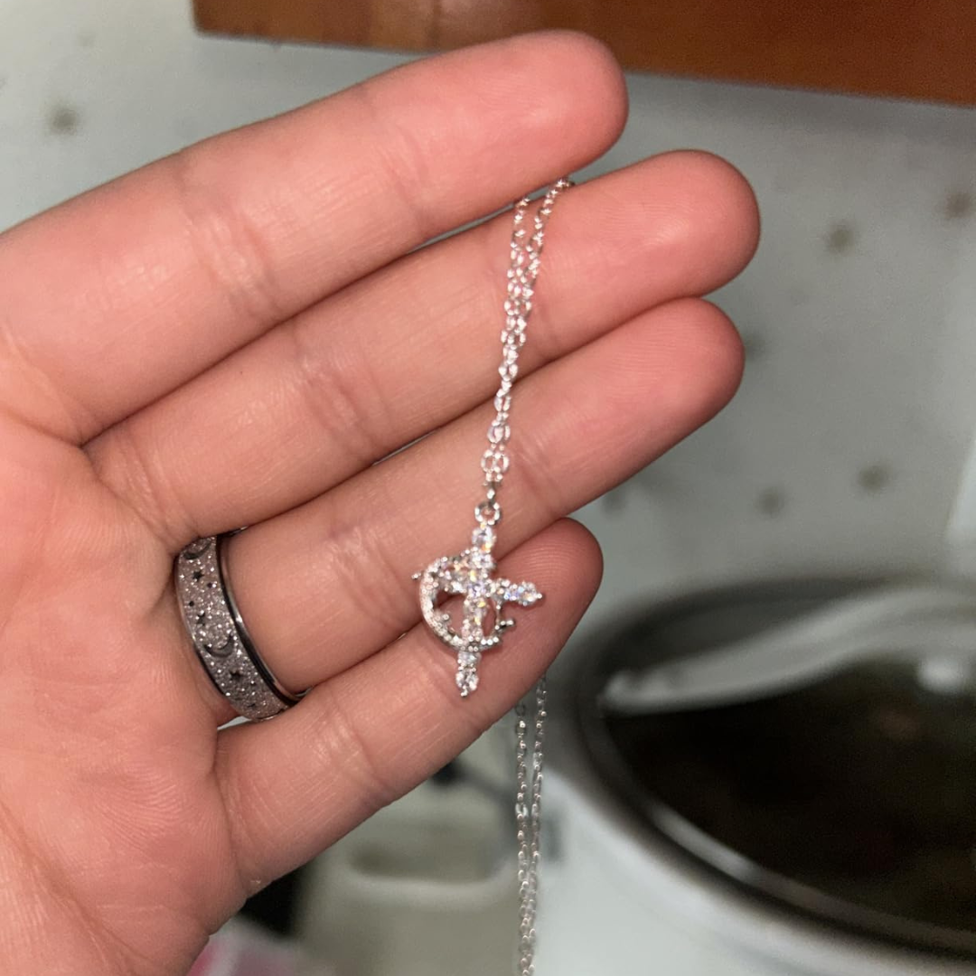 Cross & Crown Necklace
